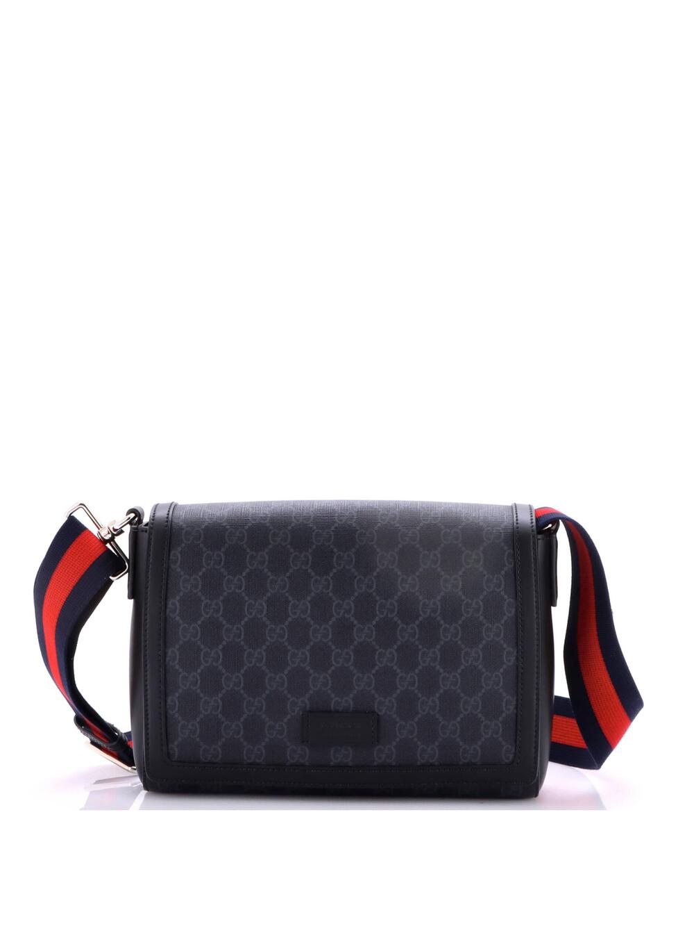 Gucci Web Strap Flap Messenger Bag Gg #296693G17B